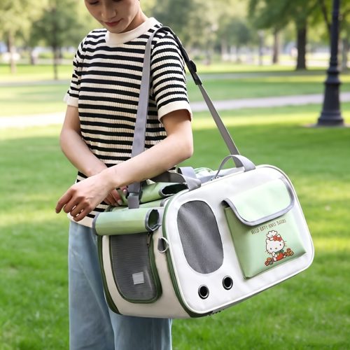 Sanrio Hello Kitty Solid Color Backpack, Understated and Inconspicuous, Perfect for Taking Your Cat Out and About.