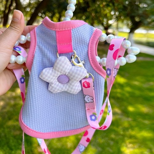 Pet Cat And Dog Clothes Spring Summer New Waffle Pet Vest Small And Medium Dogs Teddy Poodle Bichon Dog Apparel