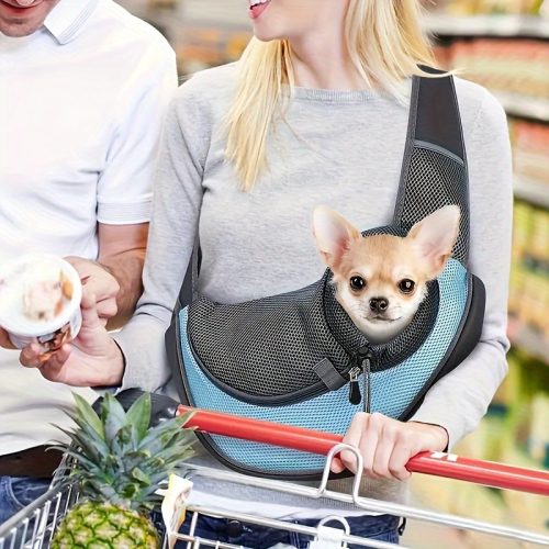 Dog Travel Crossbody Bag - Safe and Comfortable, Crossbody Backpack, Breathable Design, Labor-saving Travel - Perfect for Pet Families Traveling Outdoor Adventure