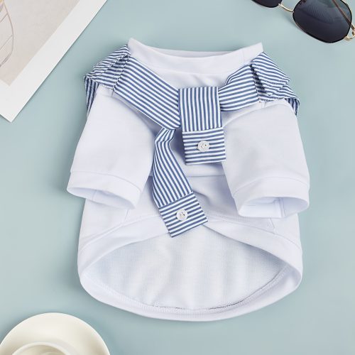 Summer Pet Clothes Casual Versatile Dog T-shirt Suitable for Small Medium Dogs