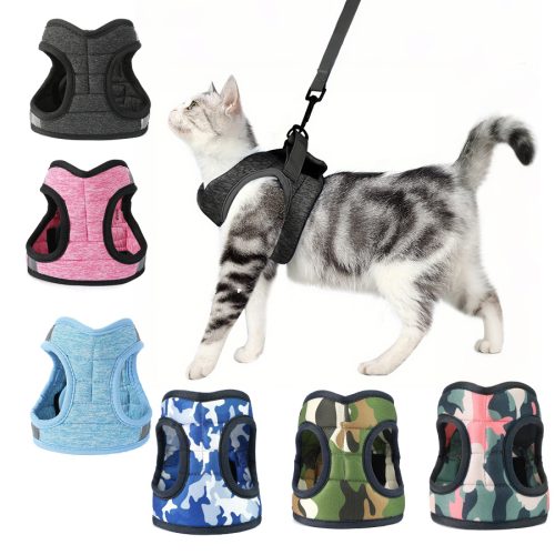 Pet Supplies Cat Harness Cat Rope Anti-Escape Breathable Harness Cat Leash