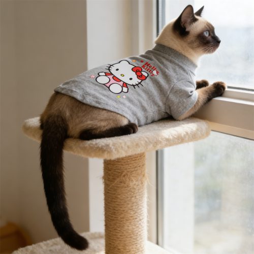 1pc Printed Pet Short Sleeves, Suitable for Indoor and Outdoor Leisure and Entertainment, Sun Protection, Suitable for Cats and Dogs to Wear